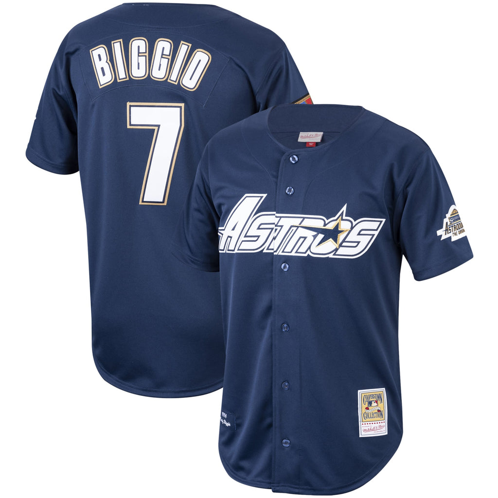 Houston Astros Craig Biggio Navy Cooperstown Collection 1994 Authentic Jersey product image 2, provided for visual reference