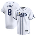 Tampa Bay Rays Brandon Lowe White Home Limited Player Jersey product image 1, provided for visual reference and product