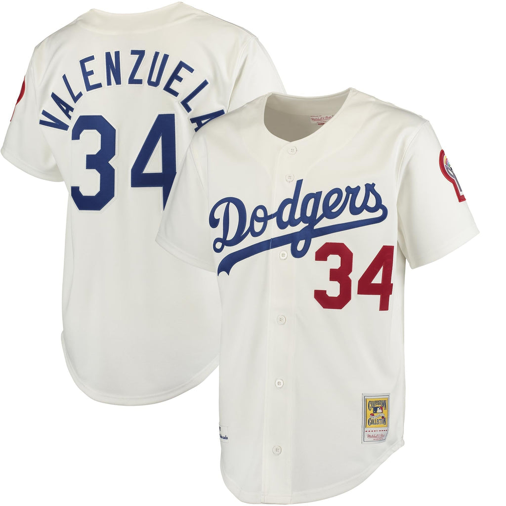 Los Angeles Dodgers Fernando Valenzuela Gray Authentic Jersey product image 1, provided for visual reference and product