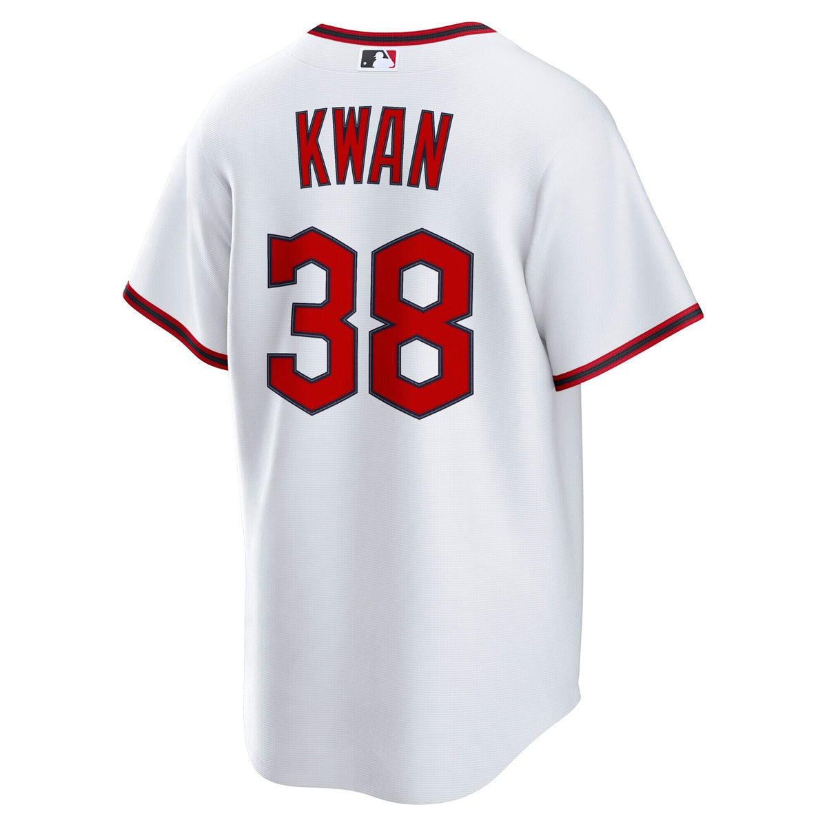 Cleveland Guardians Steven Kwan White Home Replica Jersey product image 4, provided for visual reference and product detail