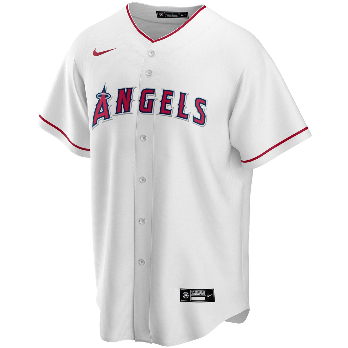 Los Angeles Angels White Home Replica Custom Jersey product image 3, provided for visual reference and product detail review