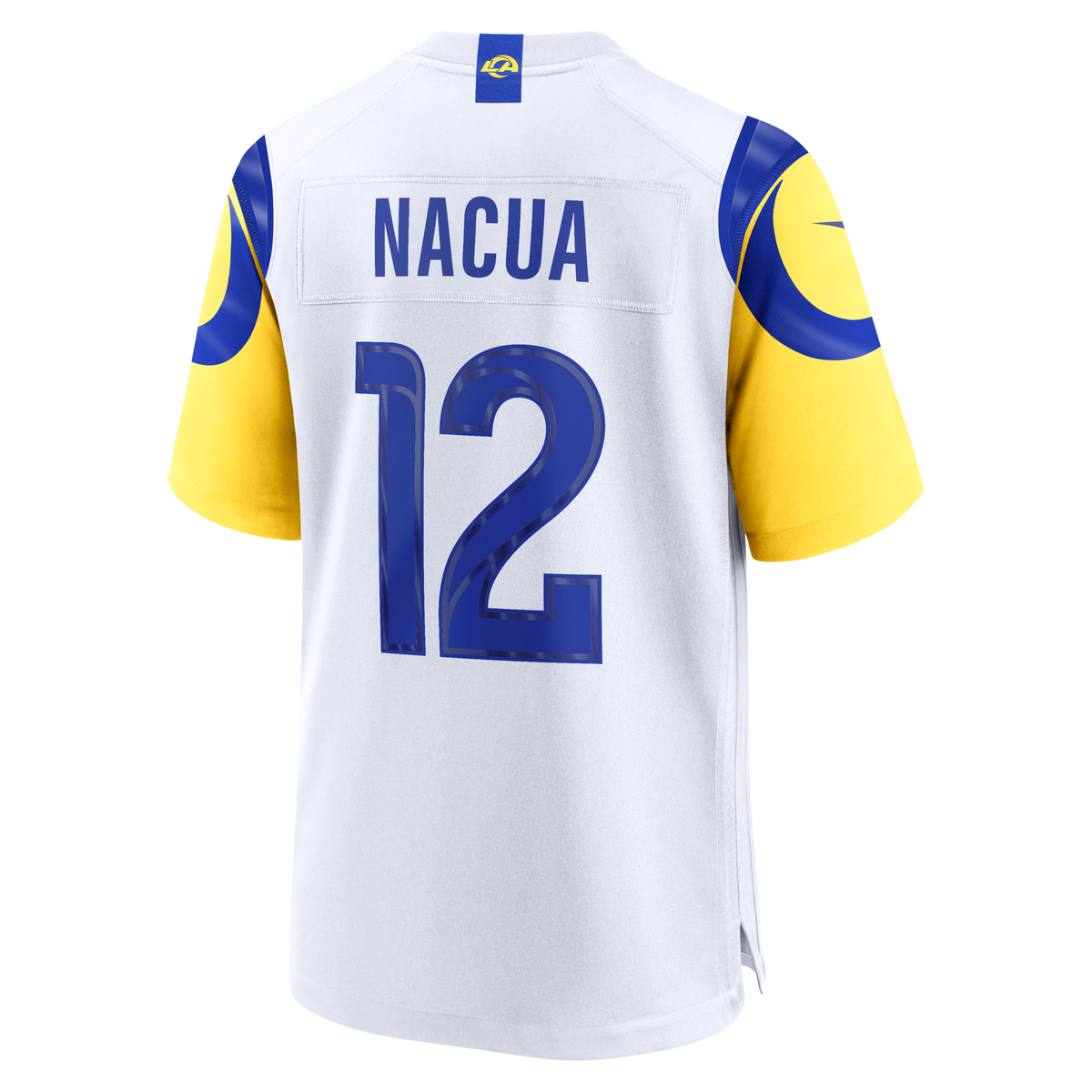 Los Angeles Rams Puka Nacua White White Game Player Jersey product image 4, provided for visual reference and product detail