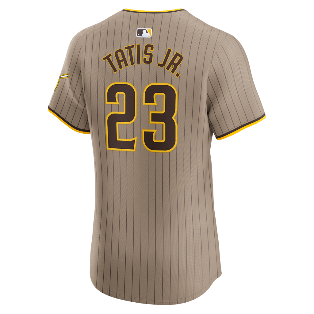 San Diego Padres Fernando Tatis Jr. Sand Alternate Elite Player Jersey product image 4, provided for visual reference and