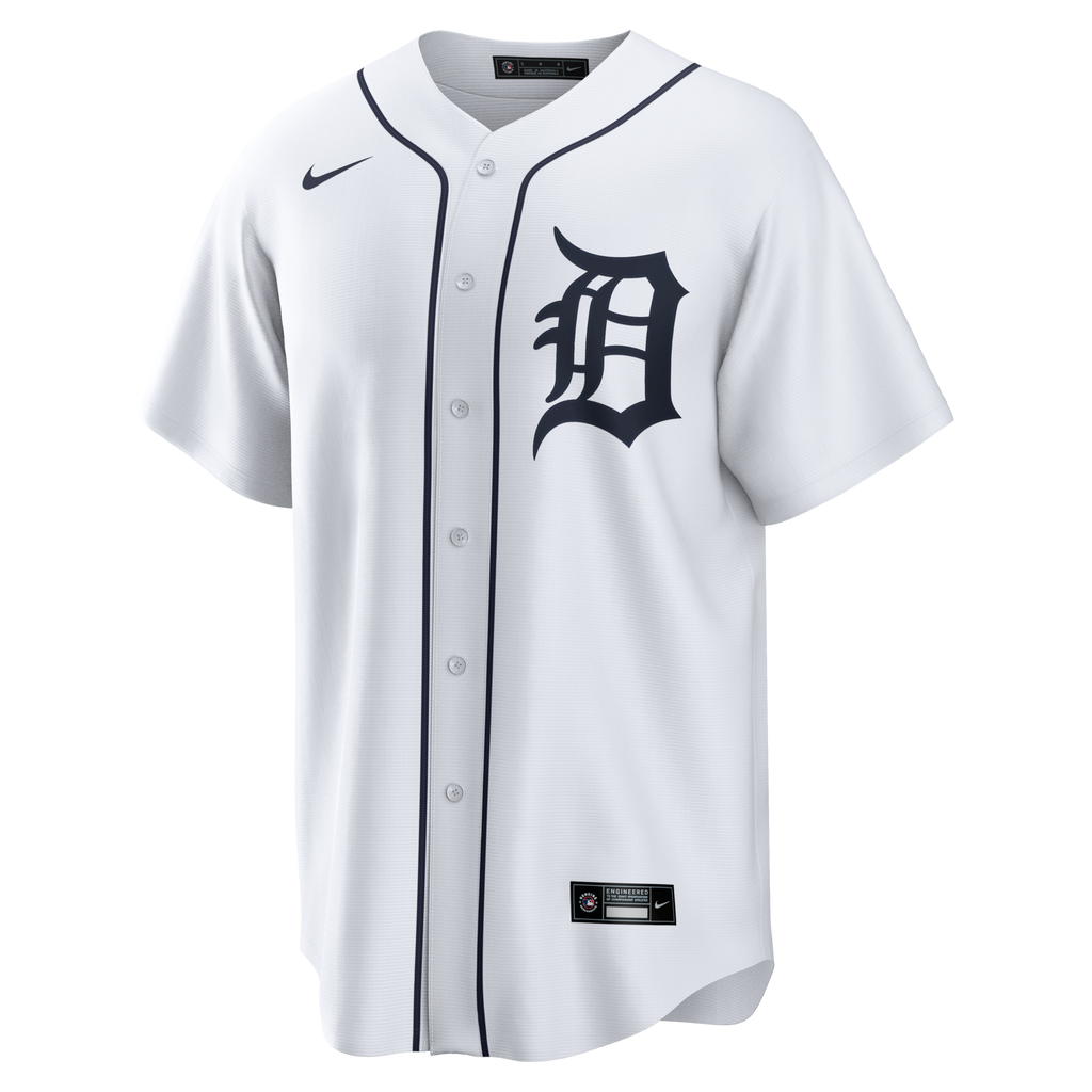 Detroit Tigers Miguel Cabrera White Home Retired Player Replica Jersey product image 3, provided for visual reference and