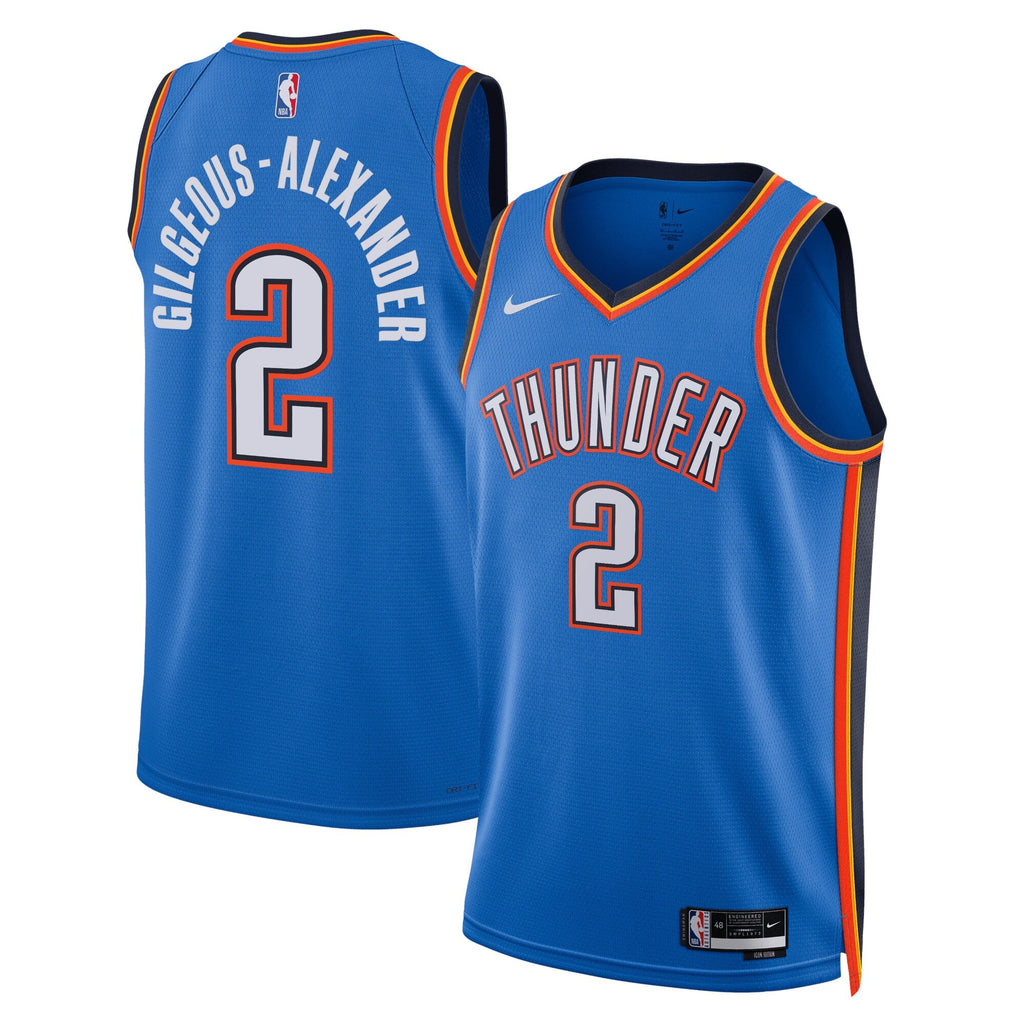 Oklahoma City Thunder Icon Edition Swingman Jersey - Blue - Shai Gilgeous-Alexander product image 1, provided for visual