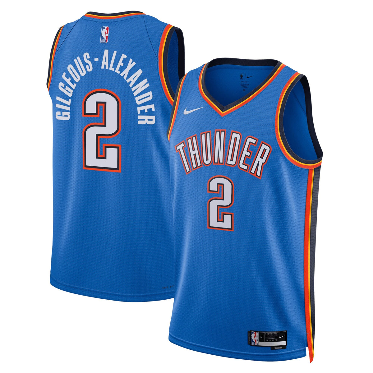 Oklahoma City Thunder Icon Edition Swingman Jersey - Blue - Shai Gilgeous-Alexander product image 1, provided for visual