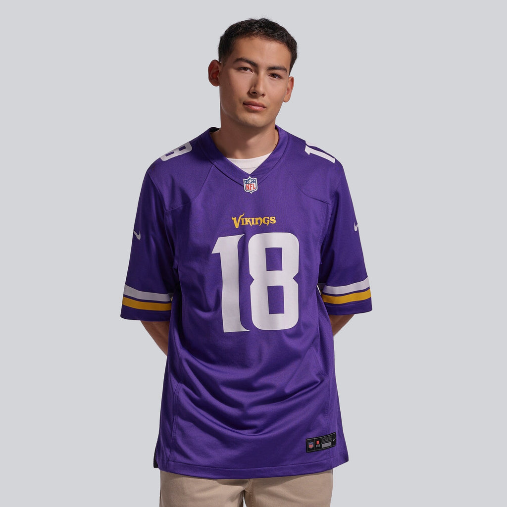 Minnesota Vikings Justin Jefferson Purple Player Game Jersey product image 3, provided for visual reference and product
