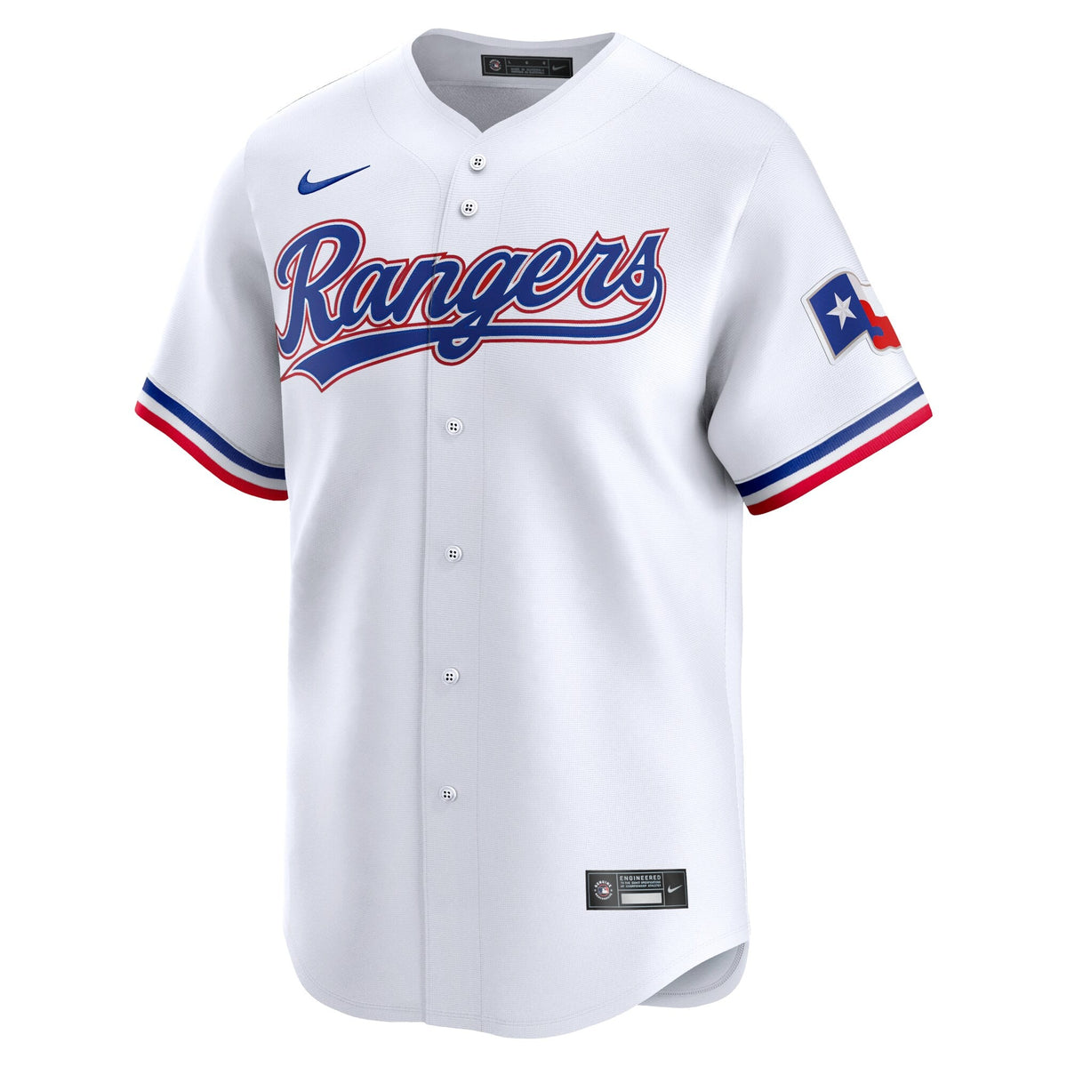 Texas Rangers Josh Jung White Home Limited Player Jersey product image 3, provided for visual reference and product detail