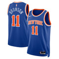 New York Knicks Icon Edition Swingman Jersey - Blue - Jalen Brunson product image 1, provided for visual reference and
