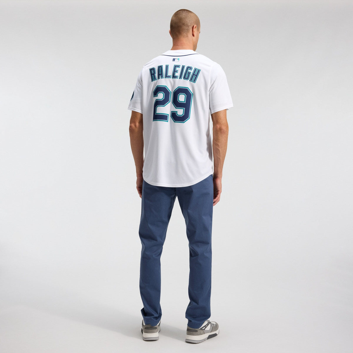 Seattle Mariners Cal Raleigh White Home Limited Player Jersey product image 6, provided for visual reference and product