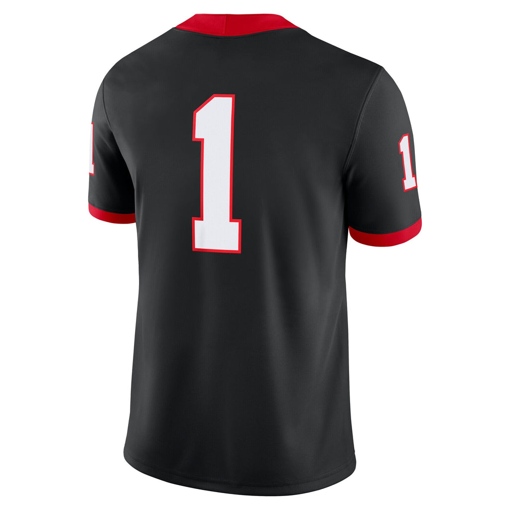 Black Georgia Bulldogs Alternate Game Jersey product image 4, provided for visual reference and product detail review