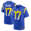 Los Angeles Rams Davante Adams Royal Game Player Jersey product image 1, provided for visual reference and product detail