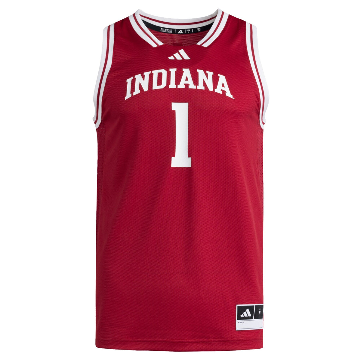 #1 Crimson Indiana Hoosiers Replica Swingman Jersey product image 3, provided for visual reference and product detail review