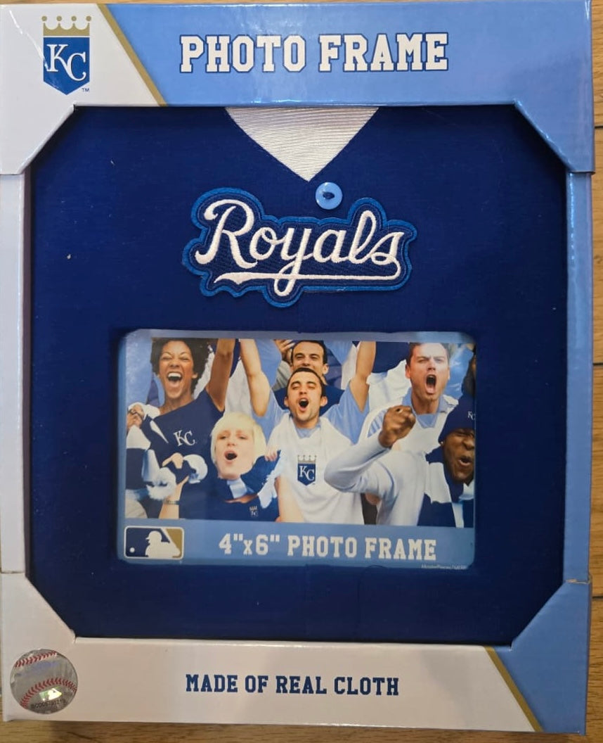 Kansas City Royals 4x6 photo frame with jersey material product image 1