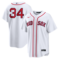 Boston Red Sox David Ortiz White Home Replica Jersey product image 1, provided for visual reference and product detail review