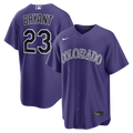 Colorado Rockies Kris Bryant Purple Alternate Replica Jersey product image 1, provided for visual reference and product