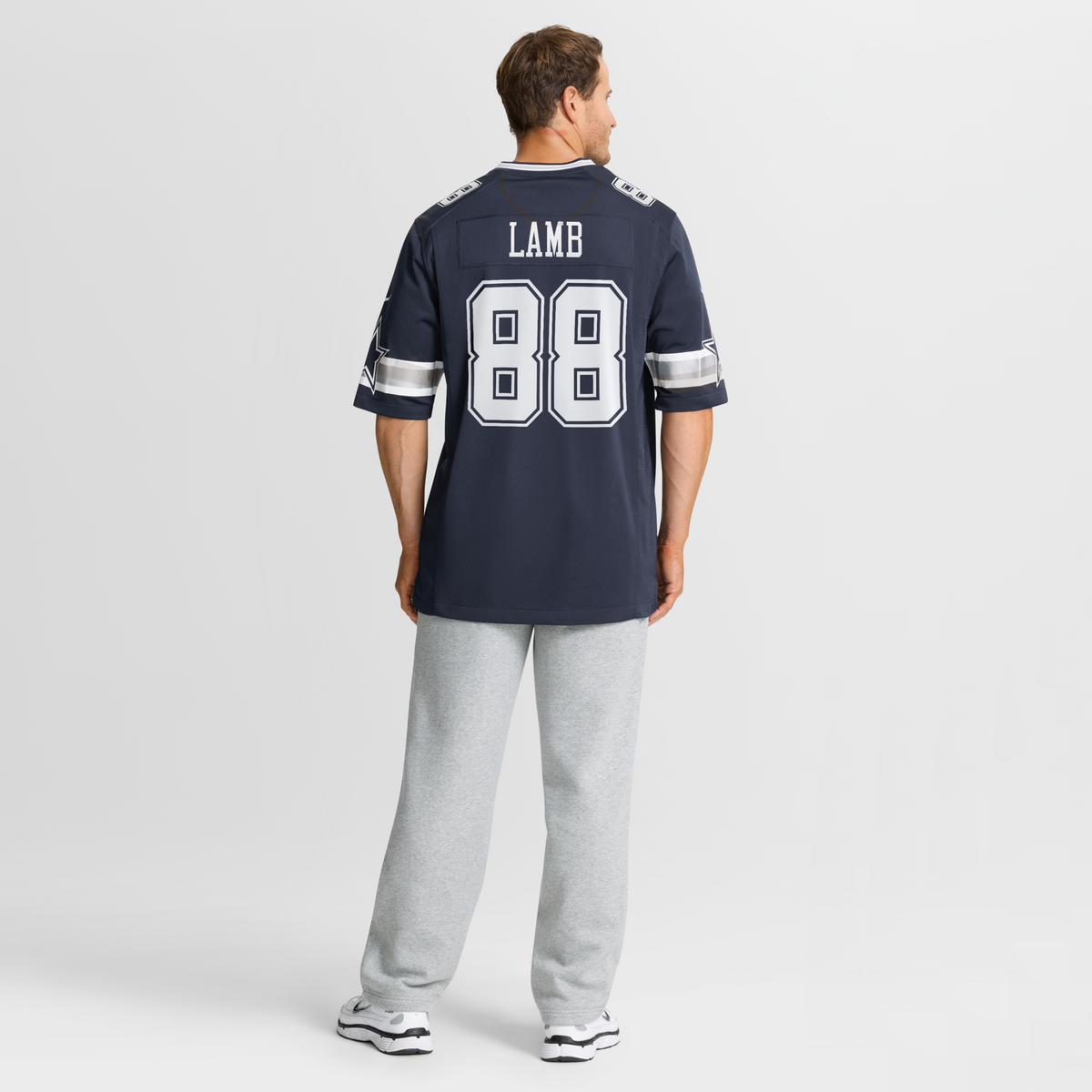 Dallas Cowboys CeeDee Lamb Navy Game Jersey product image 11, provided for visual reference and product detail review