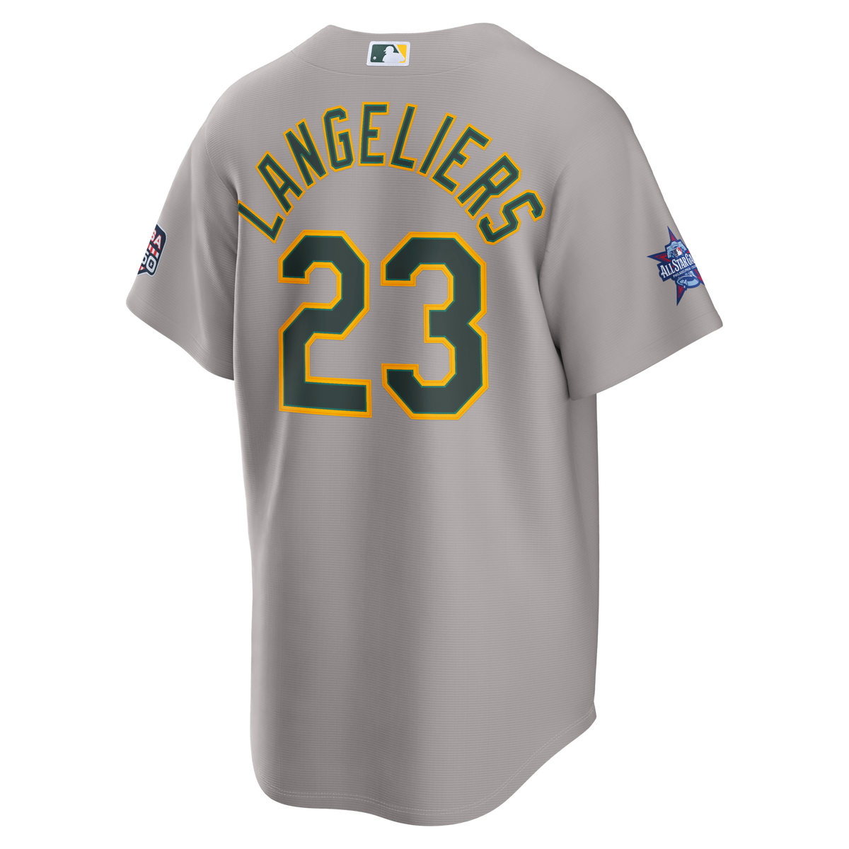 2026 All-Star Game Athletics Shea Langeliers Gray Replica Jersey product image 4, provided for visual reference and product