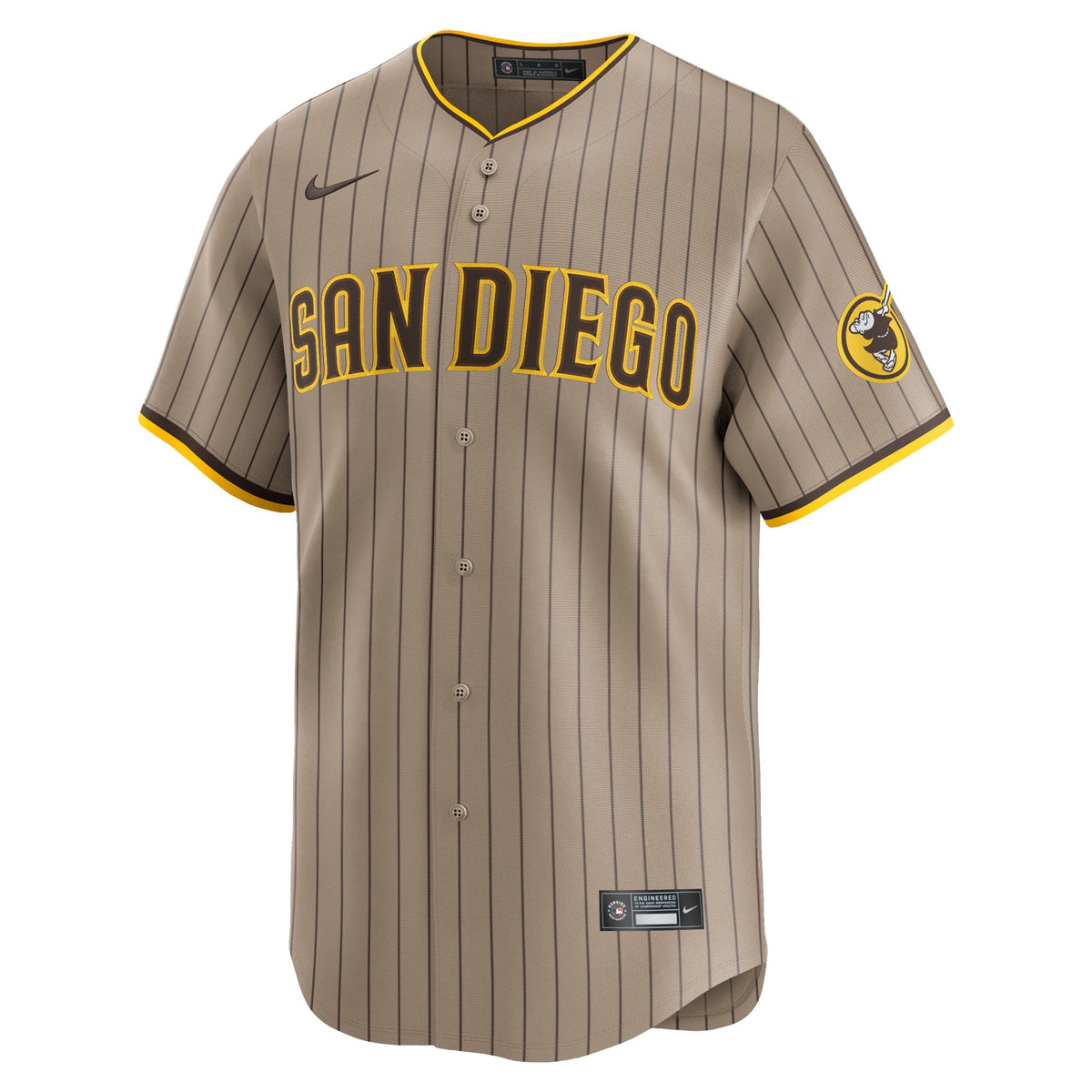 San Diego Padres Fernando Tatis Jr. Tan Alternate Limited Player Jersey product image 3, provided for visual reference and