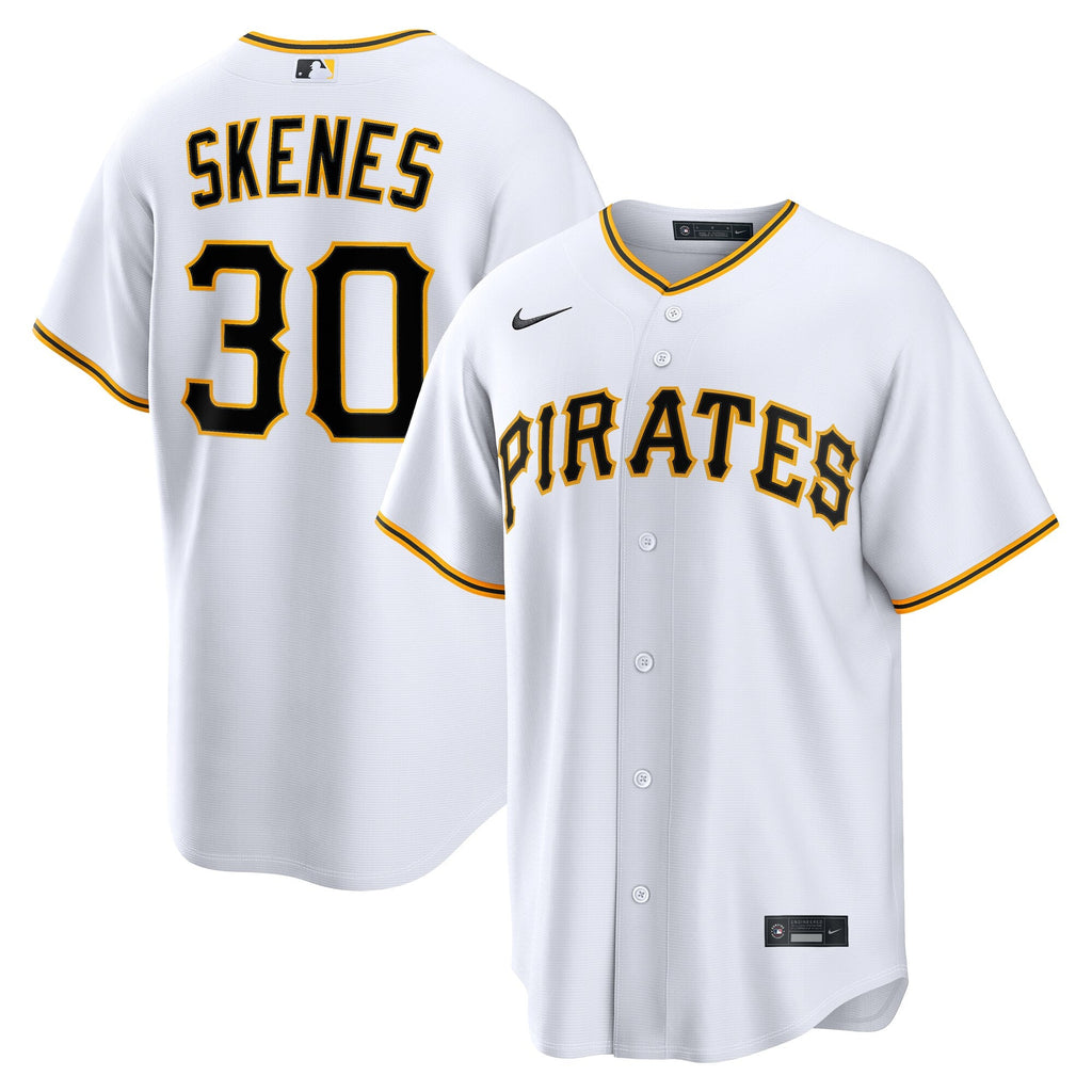 Pittsburgh Pirates Paul Skenes White Home Replica Jersey product image 2, provided for visual reference and product detail