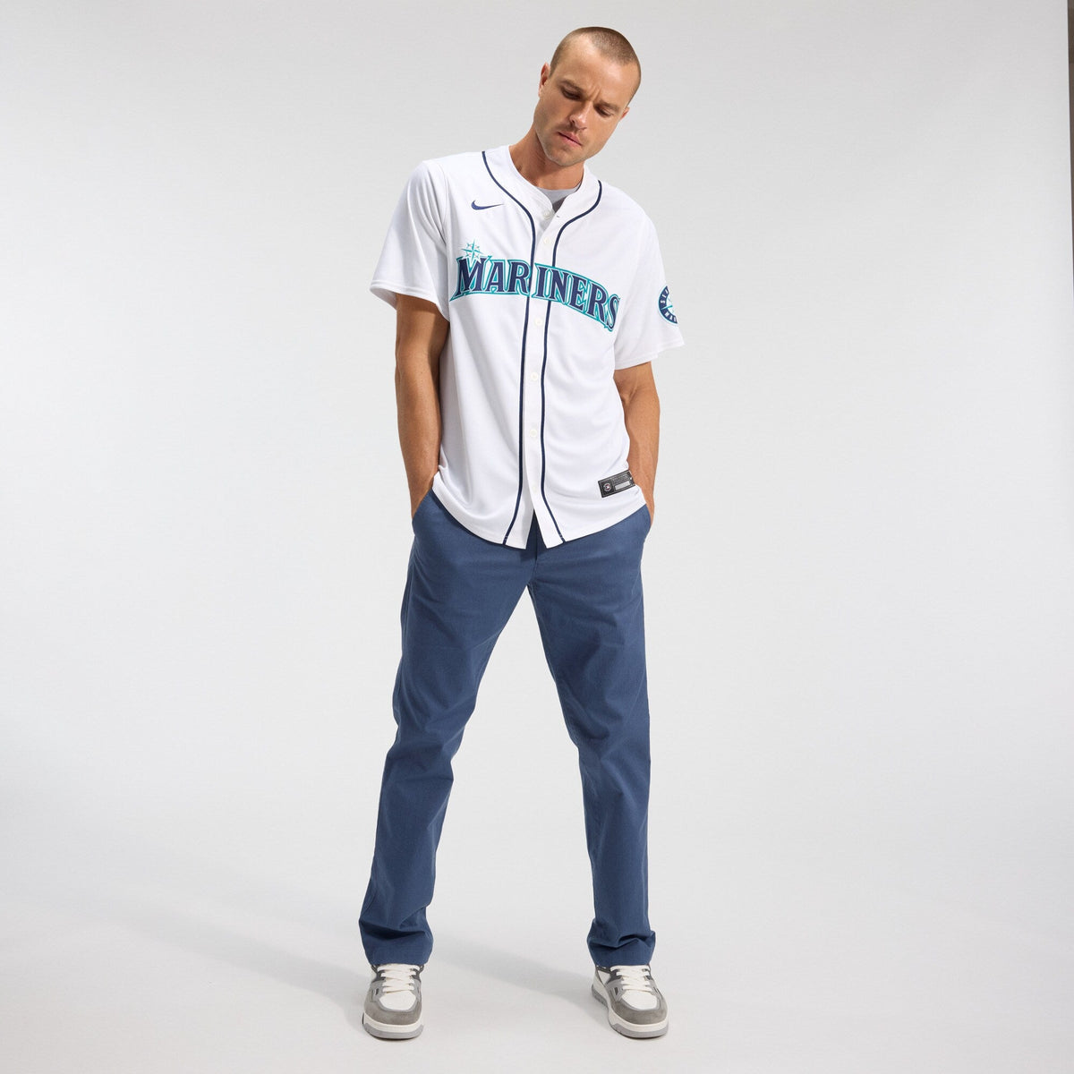 Seattle Mariners Cal Raleigh White Home Limited Player Jersey product image 5, provided for visual reference and product