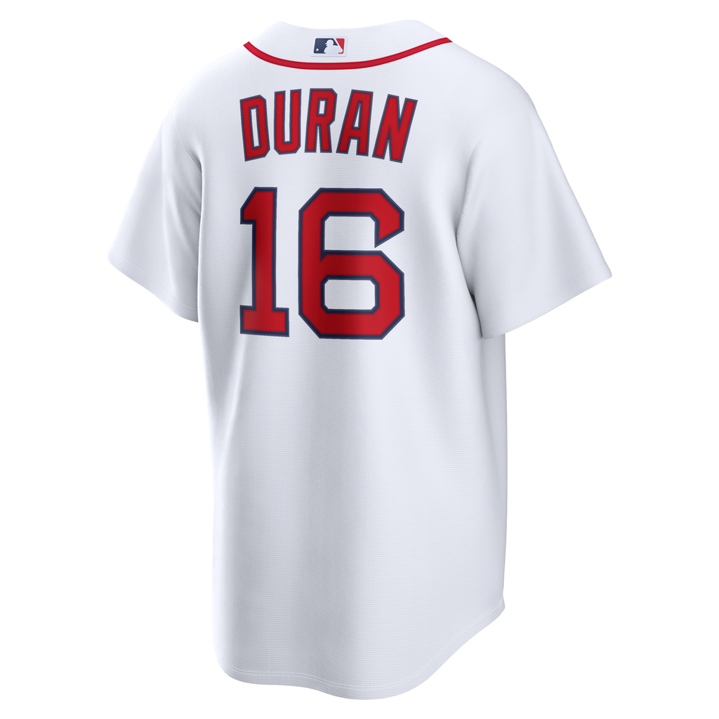 Boston Red Sox Jarren Duran White Home Replica Jersey product image 4, provided for visual reference and product detail