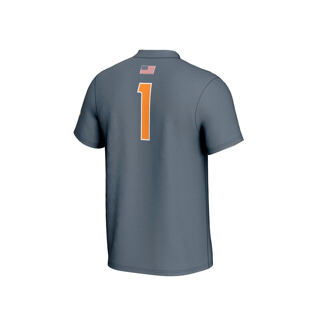 #1 Tennessee Volunteers Lightweight Baseball Fashion Jersey - Gray product image 4, provided for visual reference and