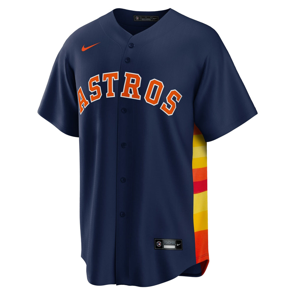 Houston Astros Jose Altuve Navy Alternate 2 Replica Jersey product image 3, provided for visual reference and product detail