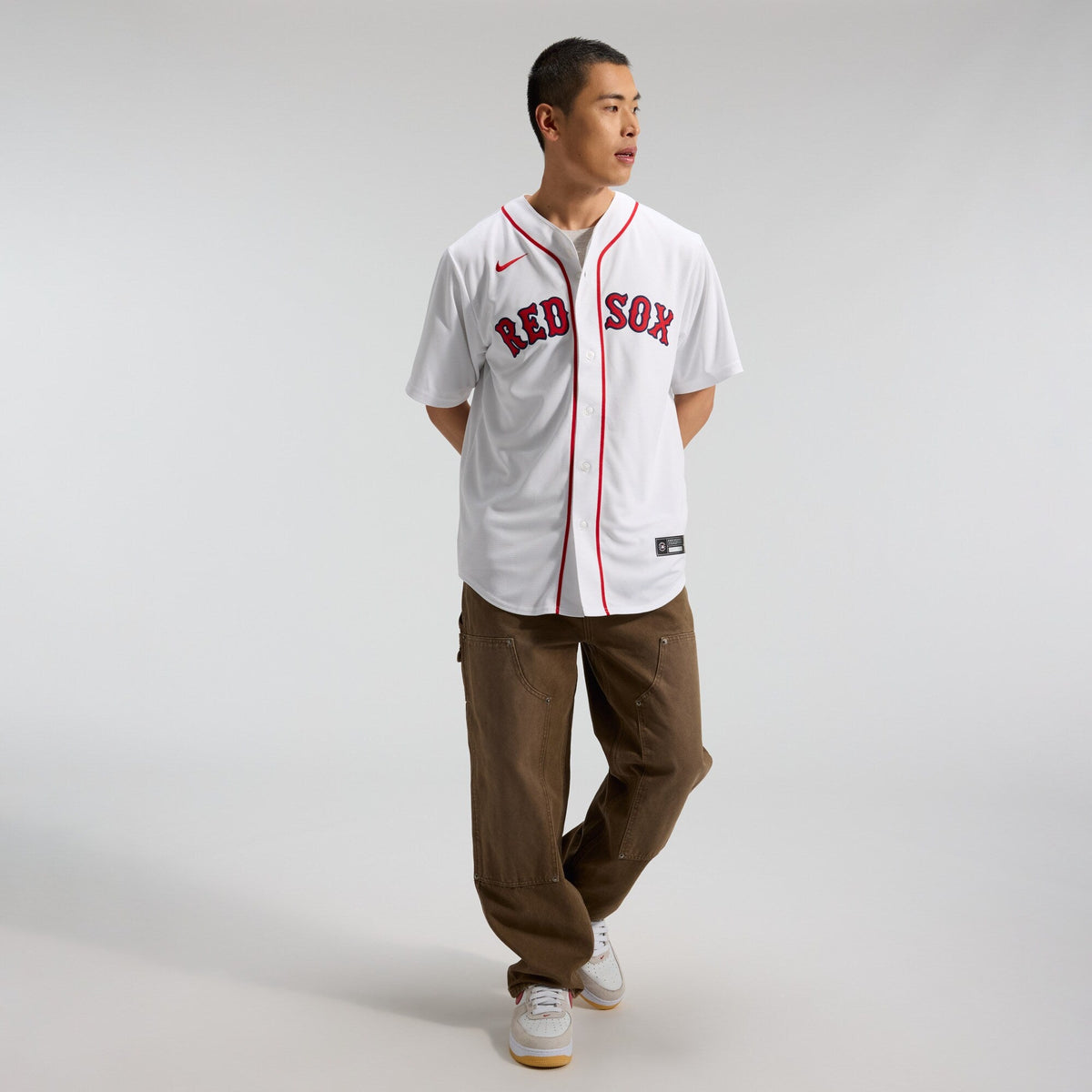 Boston Red Sox Roman Anthony White Home Replica Jersey product image 5, provided for visual reference and product detail