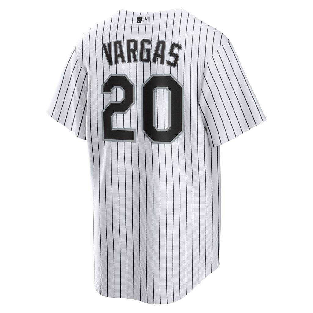 Chicago White Sox Miguel Vargas White Home Replica Jersey product image 4, provided for visual reference and product detail