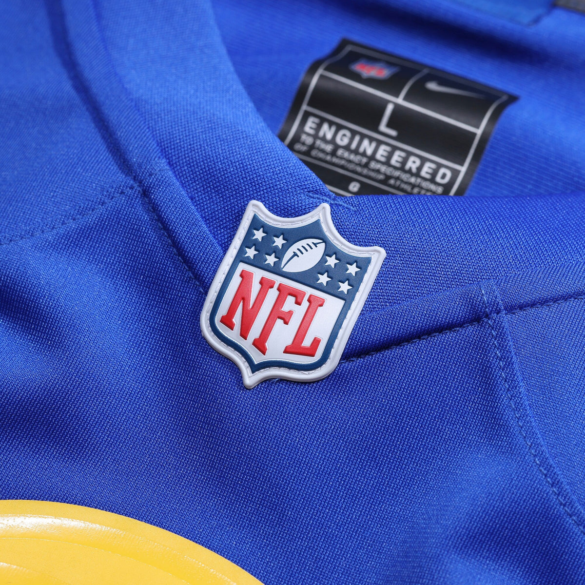Los Angeles Rams Davante Adams Royal Game Player Jersey product image 4, provided for visual reference and product detail