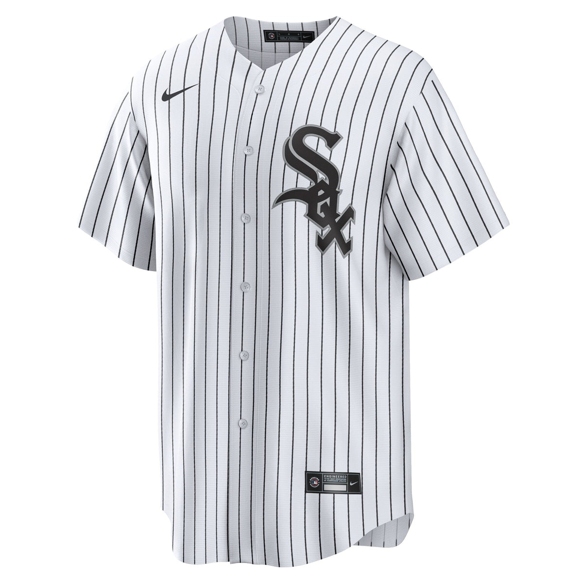 Chicago White Sox White #1 Dad Home Replica Jersey product image 3, provided for visual reference and product detail review