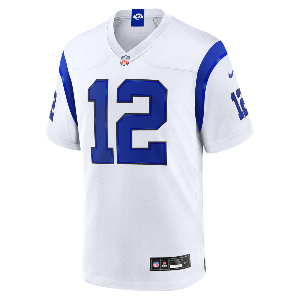 Los Angeles Rams Puka Nacua Fearsome White Game Jersey product image 3, provided for visual reference and product detail