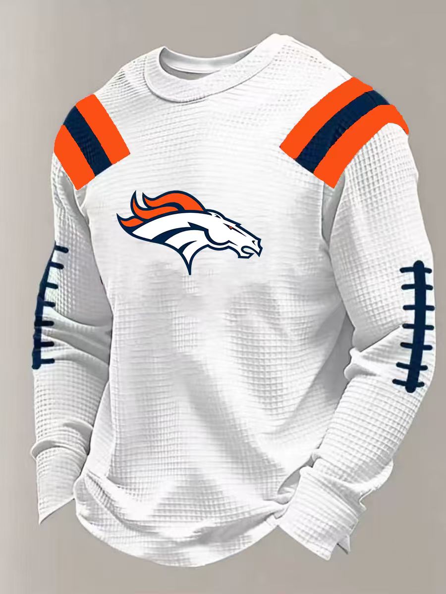 Denver Broncos official NFL long sleeve thermal shirt product image 1