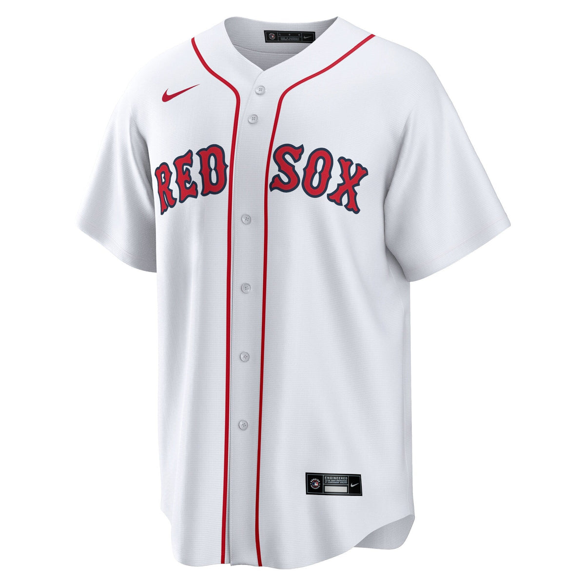 Boston Red Sox White Home Blank Replica Jersey product image 3, provided for visual reference and product detail review