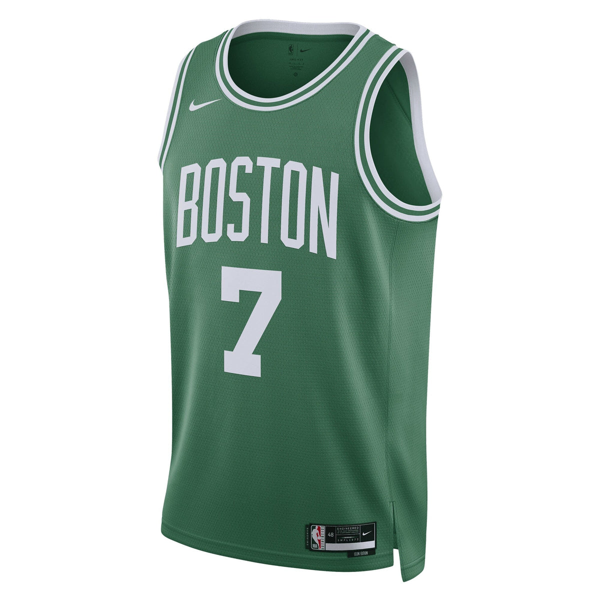 Boston Celtics Replica Icon Swingman Jersey - Jaylen Brown product image 3, provided for visual reference and product detail