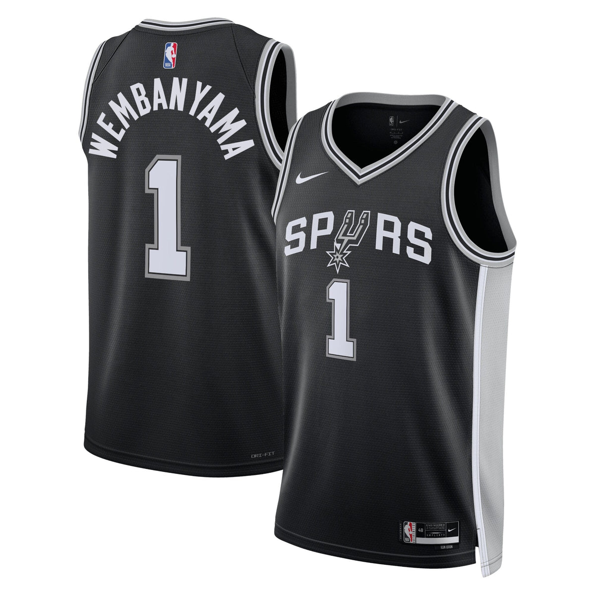 San Antonio Spurs Icon Swingman Jersey - Victor Wembanyama product image 1, provided for visual reference and product detail