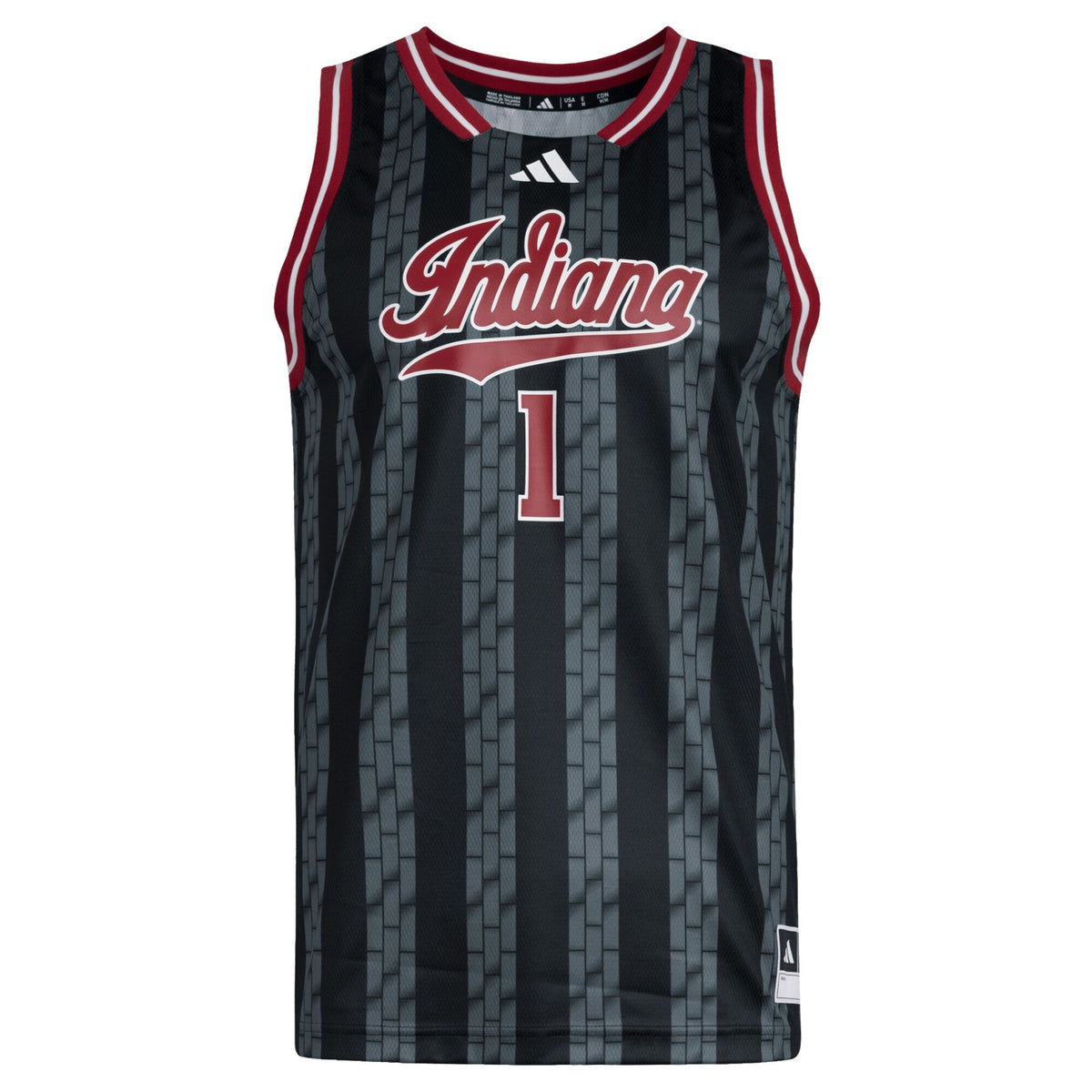 #1 Indiana Hoosiers Replica Swingman Jersey - Black product image 3, provided for visual reference and product detail review
