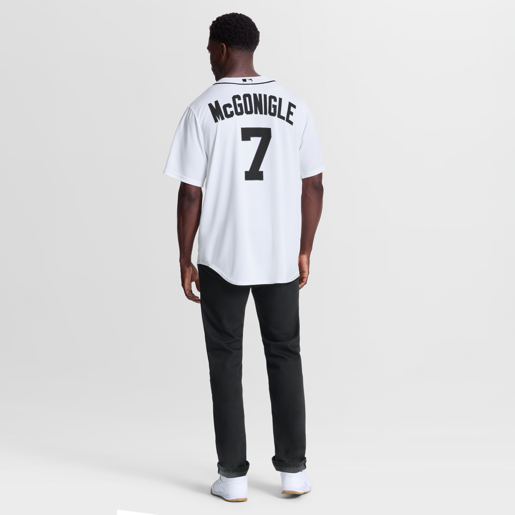 Detroit Tigers Kevin McGonigle White Home Replica Jersey product image 4, provided for visual reference and product detail