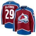 Colorado Avalanche Nathan MacKinnon Burgundy Home Premium Jersey product image 1, provided for visual reference and product