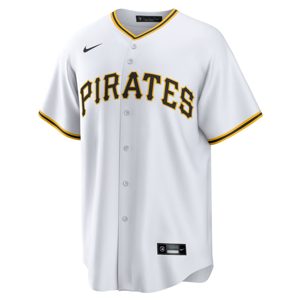 Pittsburgh Pirates Roberto Clemente White Home Replica Player Name Jersey product image 3, provided for visual reference and