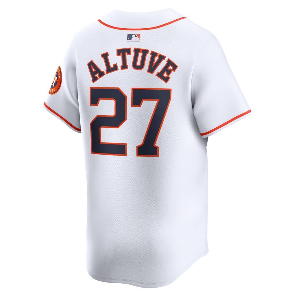 Houston Astros Jose Altuve White Home Limited Player Jersey product image 3, provided for visual reference and product