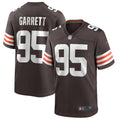 Cleveland Browns Myles Garrett Brown Game Player Jersey product image 1, provided for visual reference and product detail
