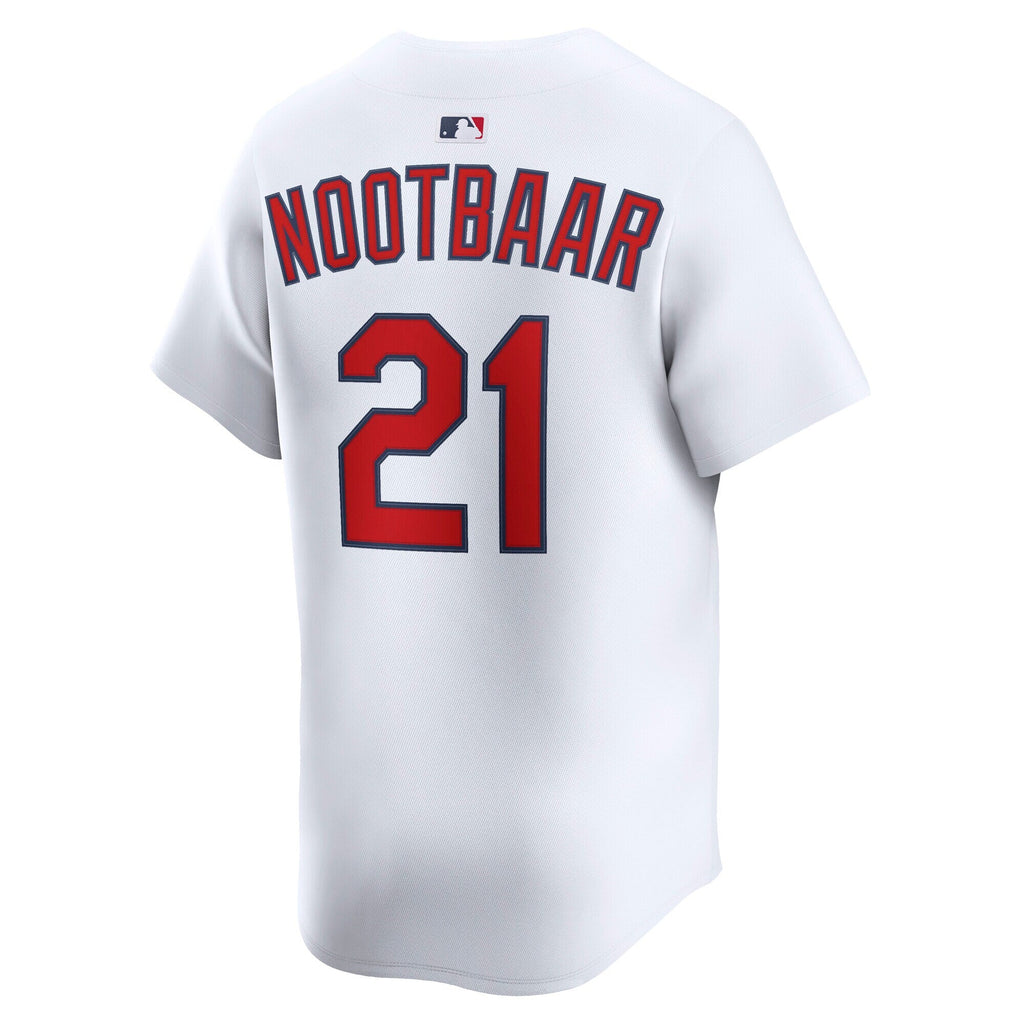 St. Louis Cardinals Lars Nootbaar White Home Limited Player Jersey product image 4, provided for visual reference and