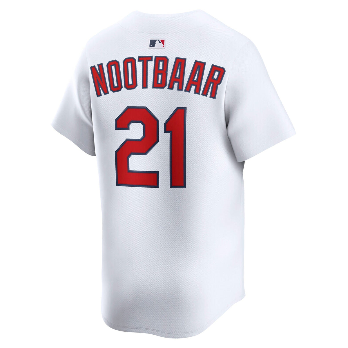 St. Louis Cardinals Lars Nootbaar White Home Limited Player Jersey product image 4, provided for visual reference and
