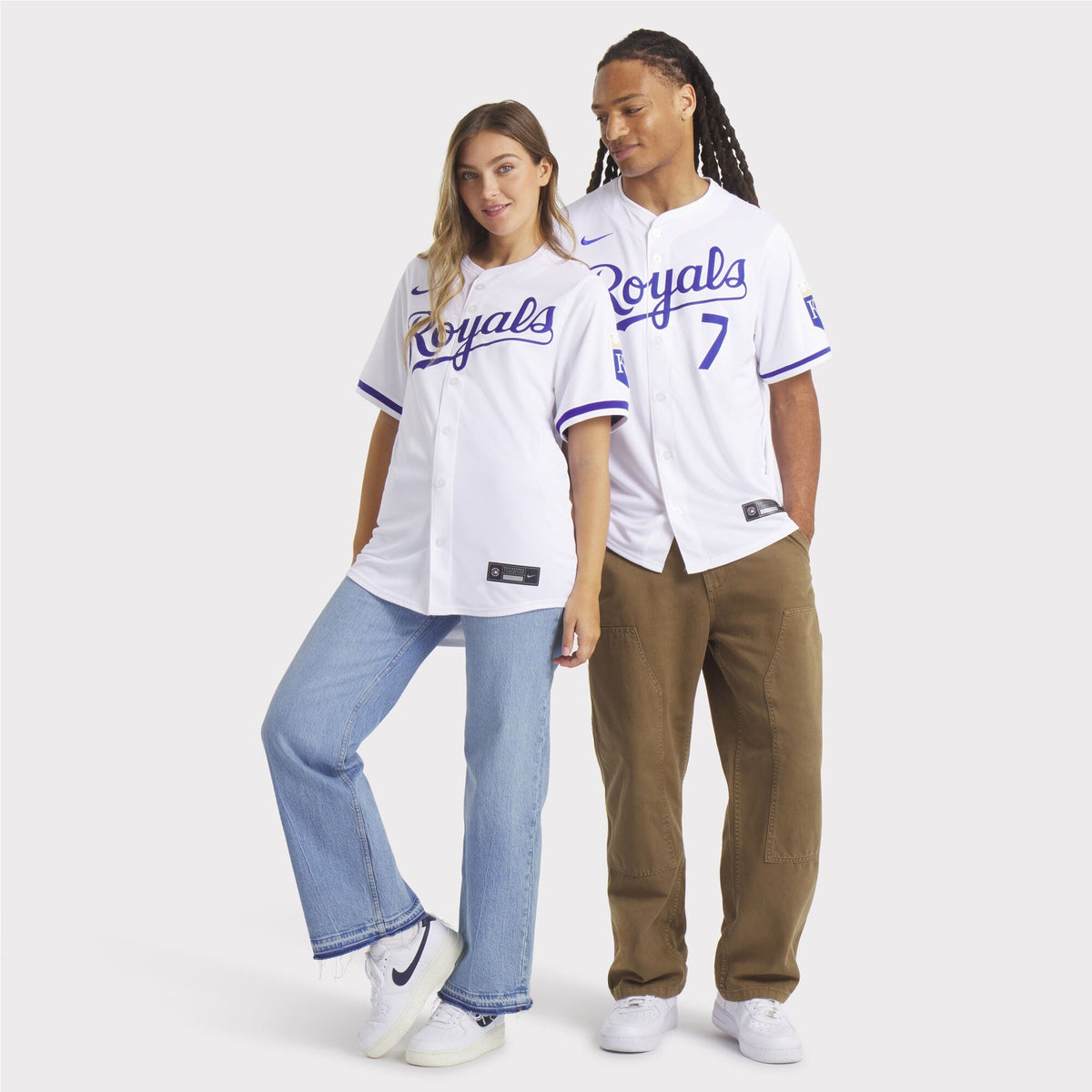 Kansas City Royals Bobby Witt Jr. White Home Limited Player Jersey product image 10, provided for visual reference and