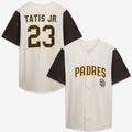 San Diego Padres Cream/Brown Big & Tall Two-Color Fashion Jersey product image 1, provided for visual reference and product