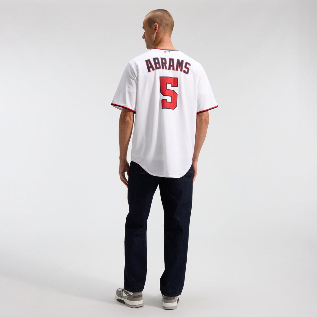 Washington Nationals CJ Abrams White Home Replica Jersey product image 6, provided for visual reference and product detail