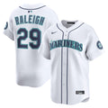 Seattle Mariners Cal Raleigh White Home Limited Player Jersey product image 1, provided for visual reference and product