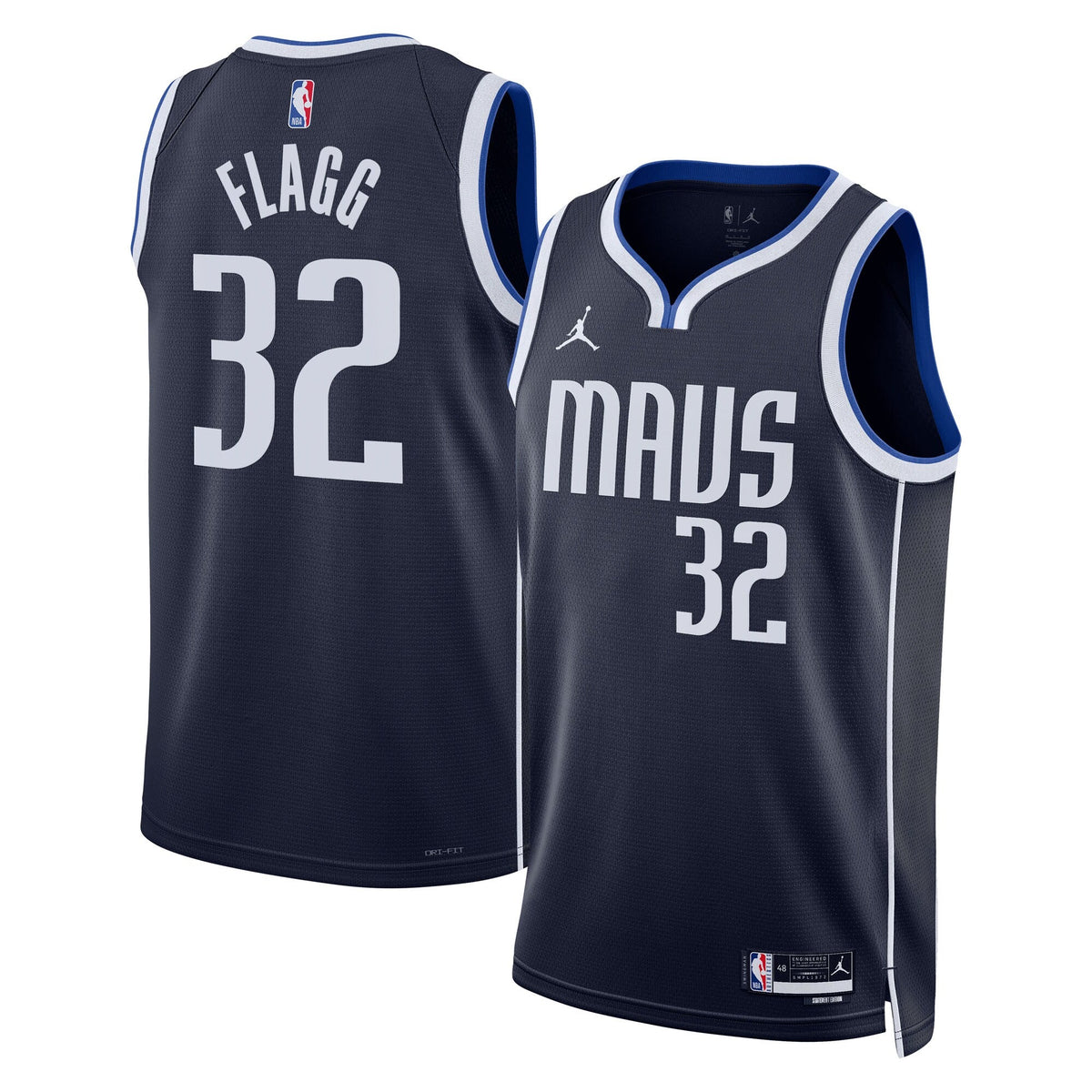 Dallas Mavericks Statement Edition Swingman Jersey NBA 2025 First Round Draft Pick - Navy - Cooper Flagg product image 1,